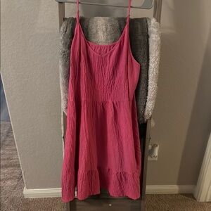 Shein Curve Pink Textured Dress